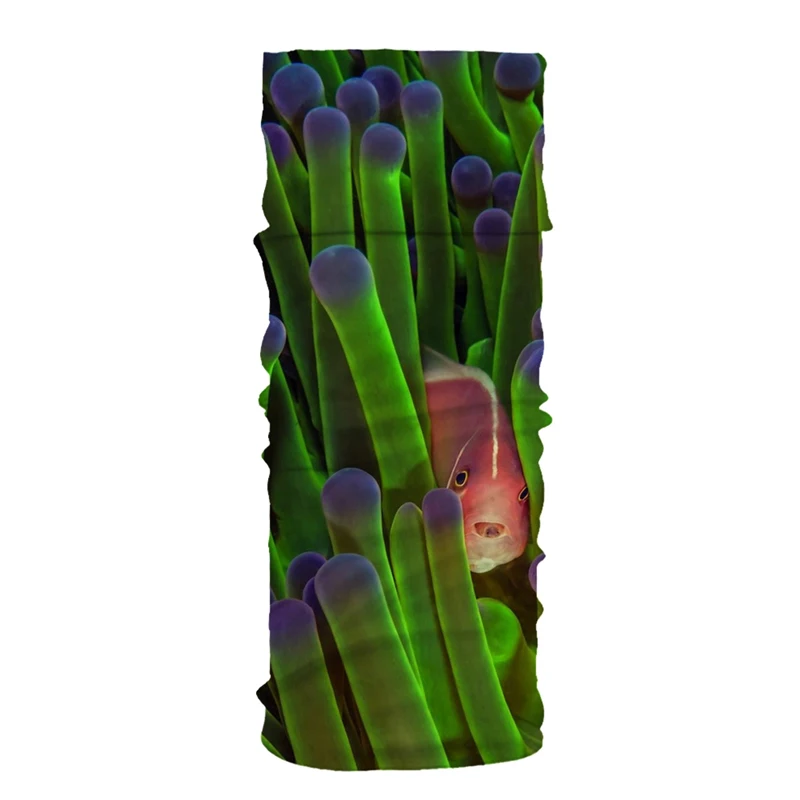 

Pinksee New Multifunctional Outdoor Climbing Hiking Magic Scarf Ocean Animal Pattern Bandana Face Mask Windproof Wristband