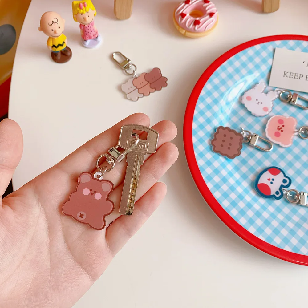 В виде милого героя аниме медведь брелок принт с героями мультфильмов Kawaii