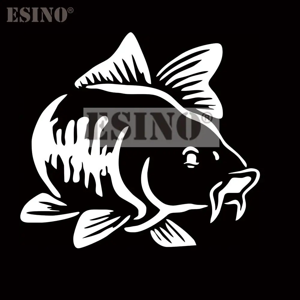 Car Styling Fishing Fish Decorative PVC 3D Carving Waterproof Decal Cartoon Sticker Pattern Vinyl Bumper Whole Body | Автомобили и