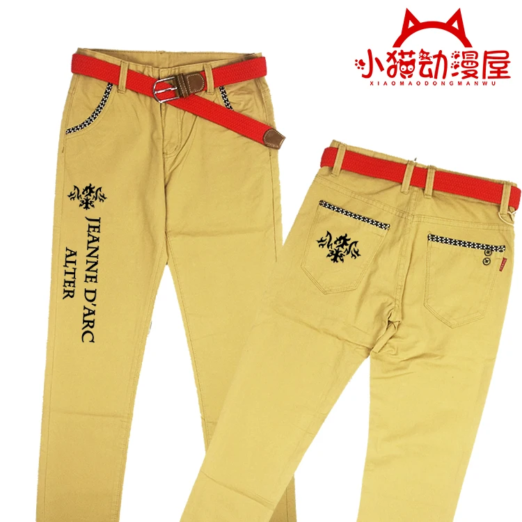 Горячая аниме Fate косплей мужские и женские брюки FGO Two Di sions анимация вокруг