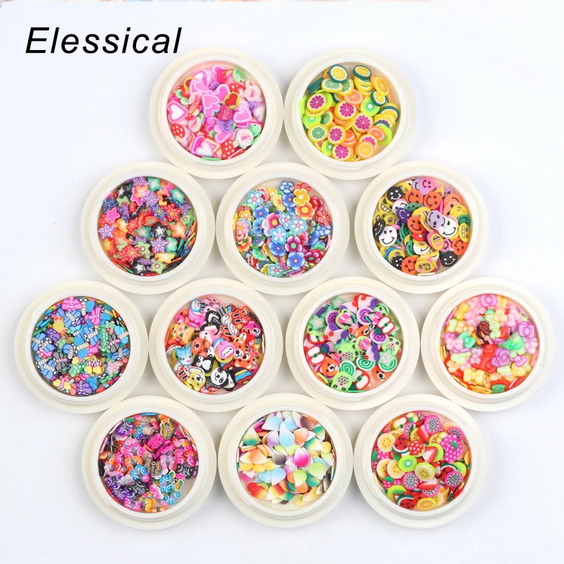 1 бутылка Мягкая Керамика дизайн ногтей украшения аксессуары поставки DIY 3d части