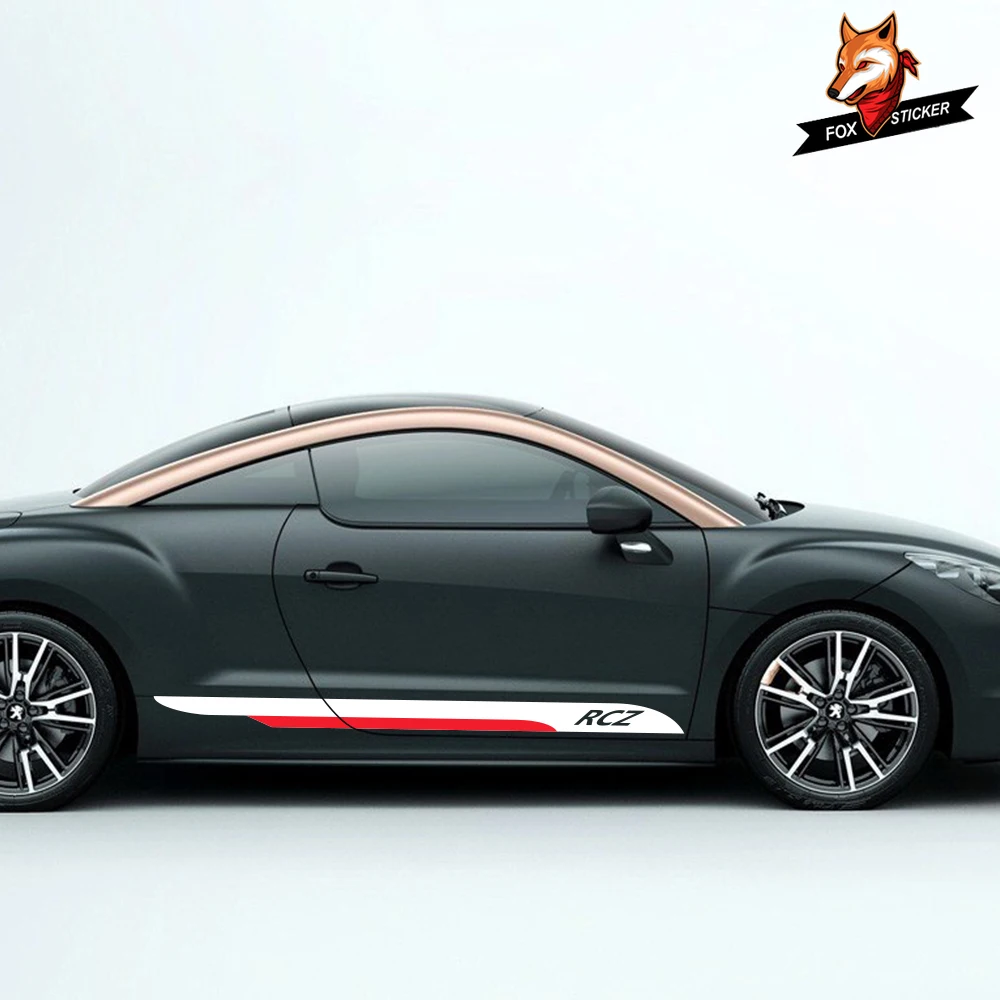 2 шт. Авто DIY виниловая пленка наклейки для автомобилей боковой двери юбка в