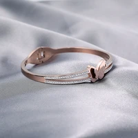 concise niche design bracelet woman mori cold wind maam bestie titanium bracelet ornament take the hand ring