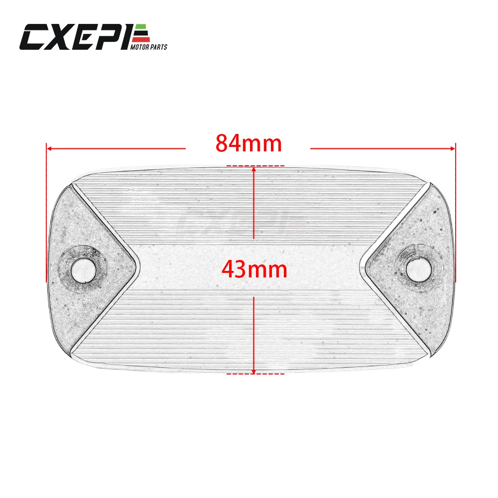 

For HONDA CBR650R 2019-2020 CB650R 2019-2020 New Motorcycle CNC Aluminum Front Brake Fluid Reservoir Cap Cover With LOGO CBR650R