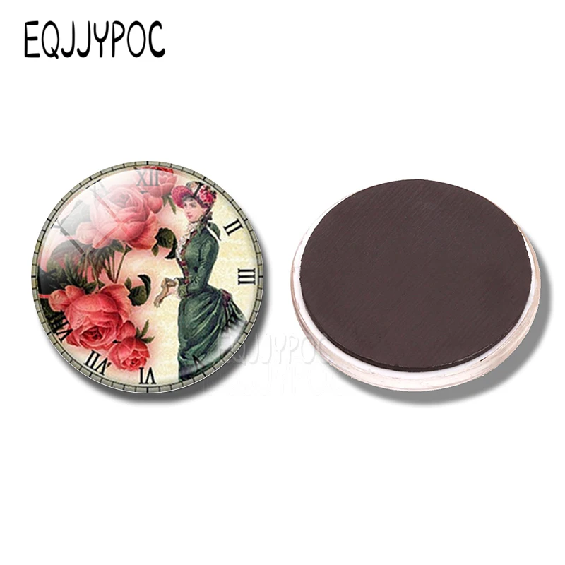 Красота и цветочный магнит на холодильник 30 мм Стекло Европейский благородство