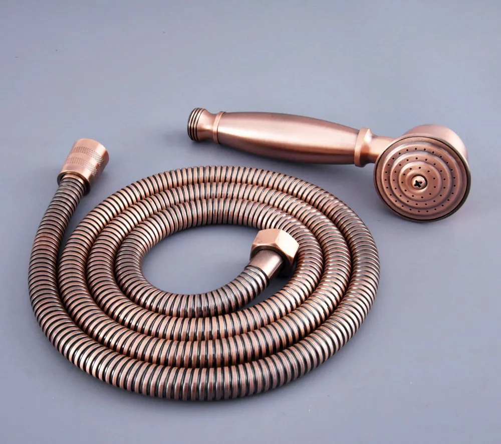 Античная красная медная латунь в форме телефона ручная Лейка для душа 1 5 м mhh127 |