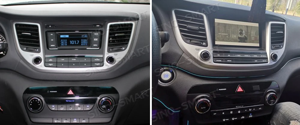 SINOSMART 2.5D ips/QLED экран 1 г/2 г gps навигационный плеер для hyundai Tucson IX35 2009-, 32EQ DSP, 4 г опционально