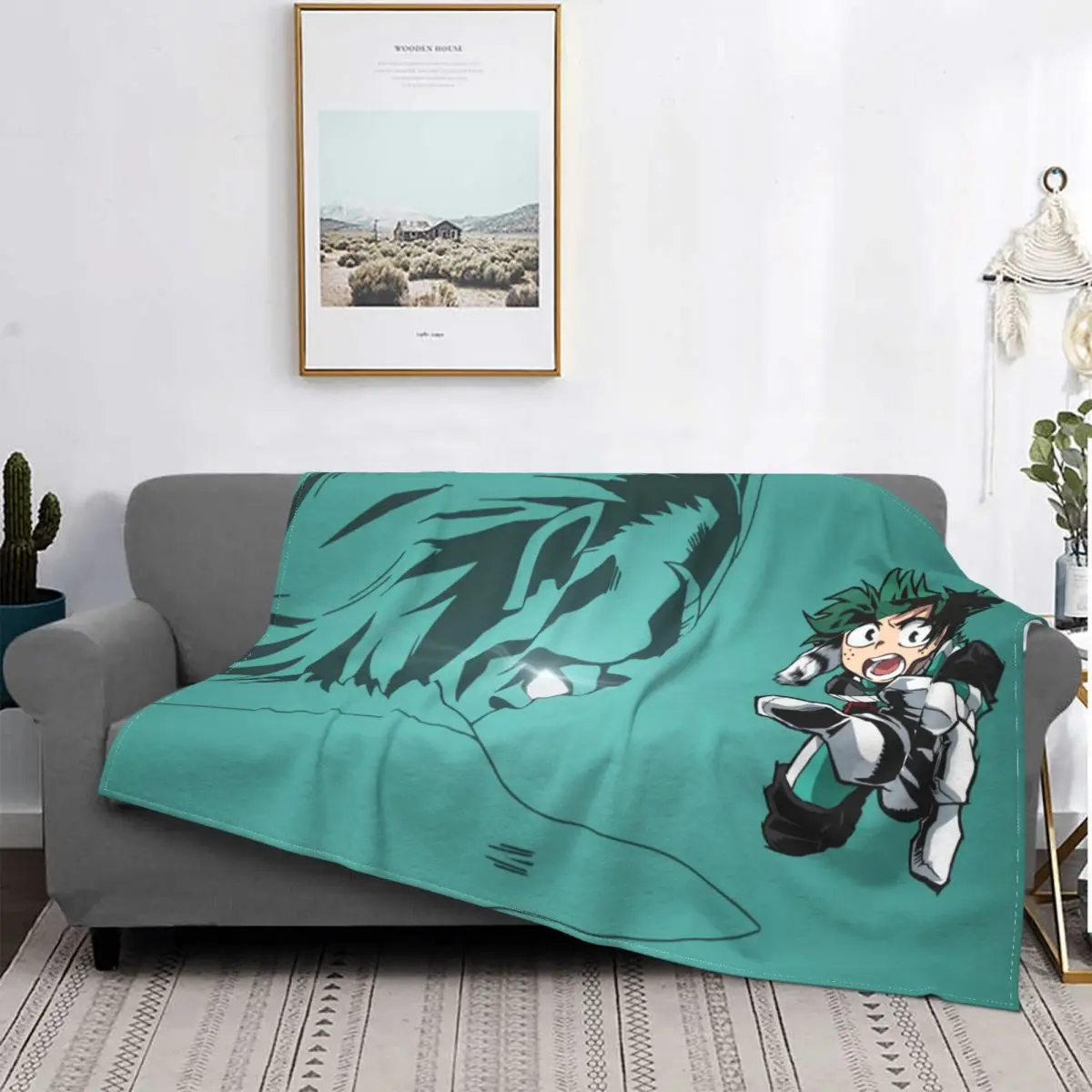 

Academy Anime Blanket Fleece Summer My Hero Academia Collage Multifunction Super Soft Throw Blanket for Sofa Bedroom Quilt