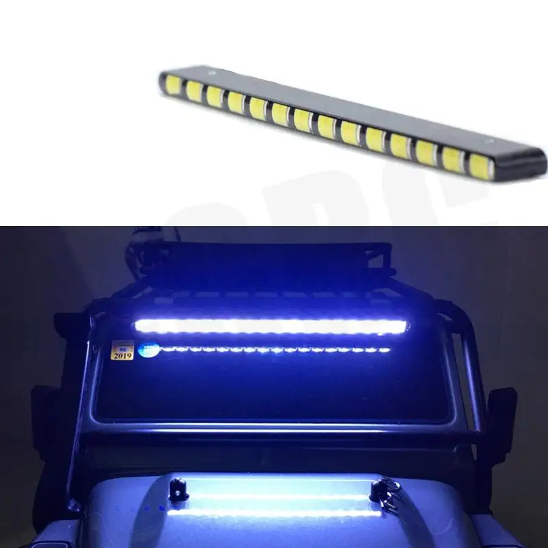 

LED Searchlight Spotlight Rooflight 125mm for 1/10 RC Crawler Car TRX4 D90 D110 Axial scx10 90046 RC4WD CC01 Bronco