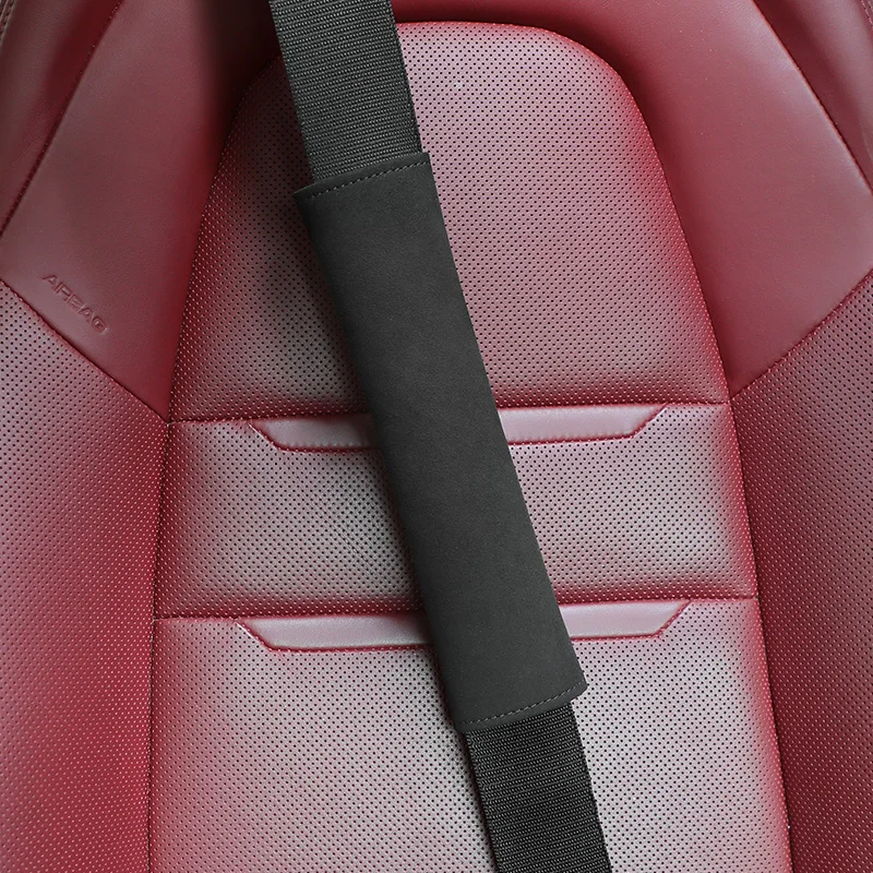 

Car seat belt cover Suede leather car seat belt shoulder cover protective cover safety belt Universal size for all season