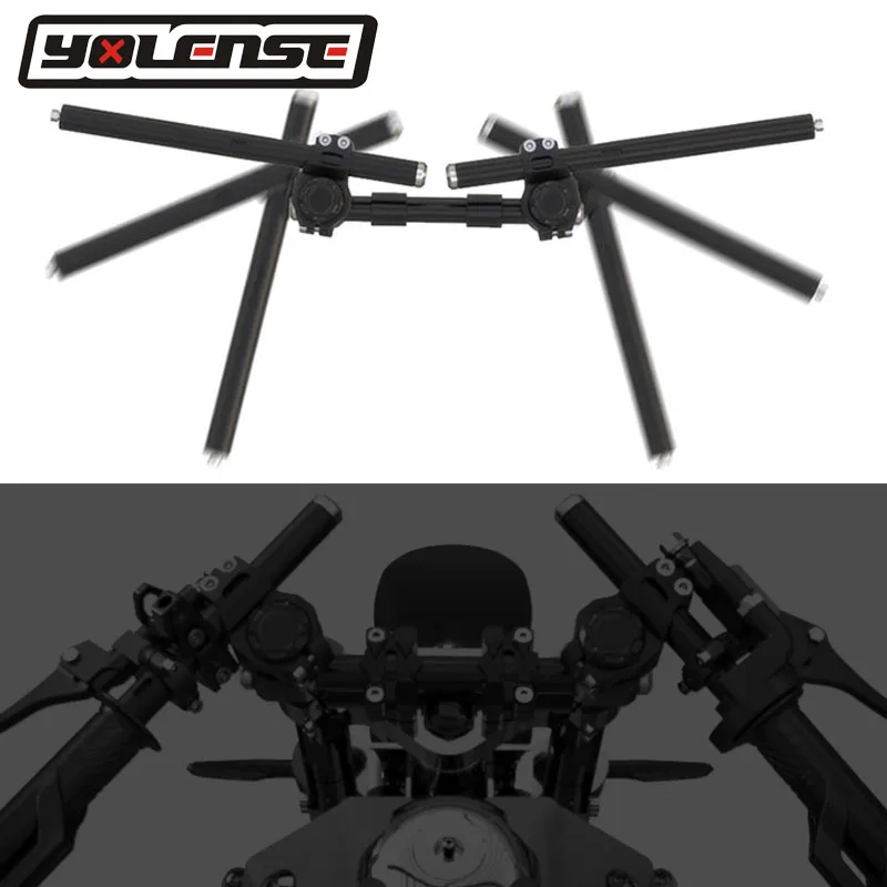 Регулируемый зажим для мотоцикла 22 мм 28 руль с одной ручкой трубка вилки Benelli 752S