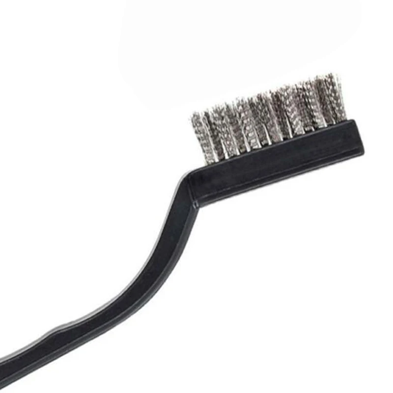

Mini Wire Brushes Stainless Steel DIY Paint Rust Black 12pcs Equipment Supplies