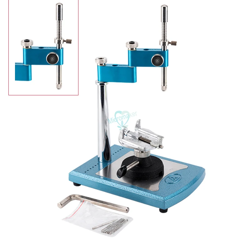 

1sets Portable Dental Lab Equipment Simple Surveyor with 7 pcs Attached Exchangeable Spindles
