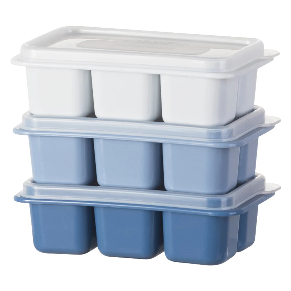 

NEW 3pcs Mini Ice Cubes Mould Tray Plastic with Lid Home Kitchen Ice Maker