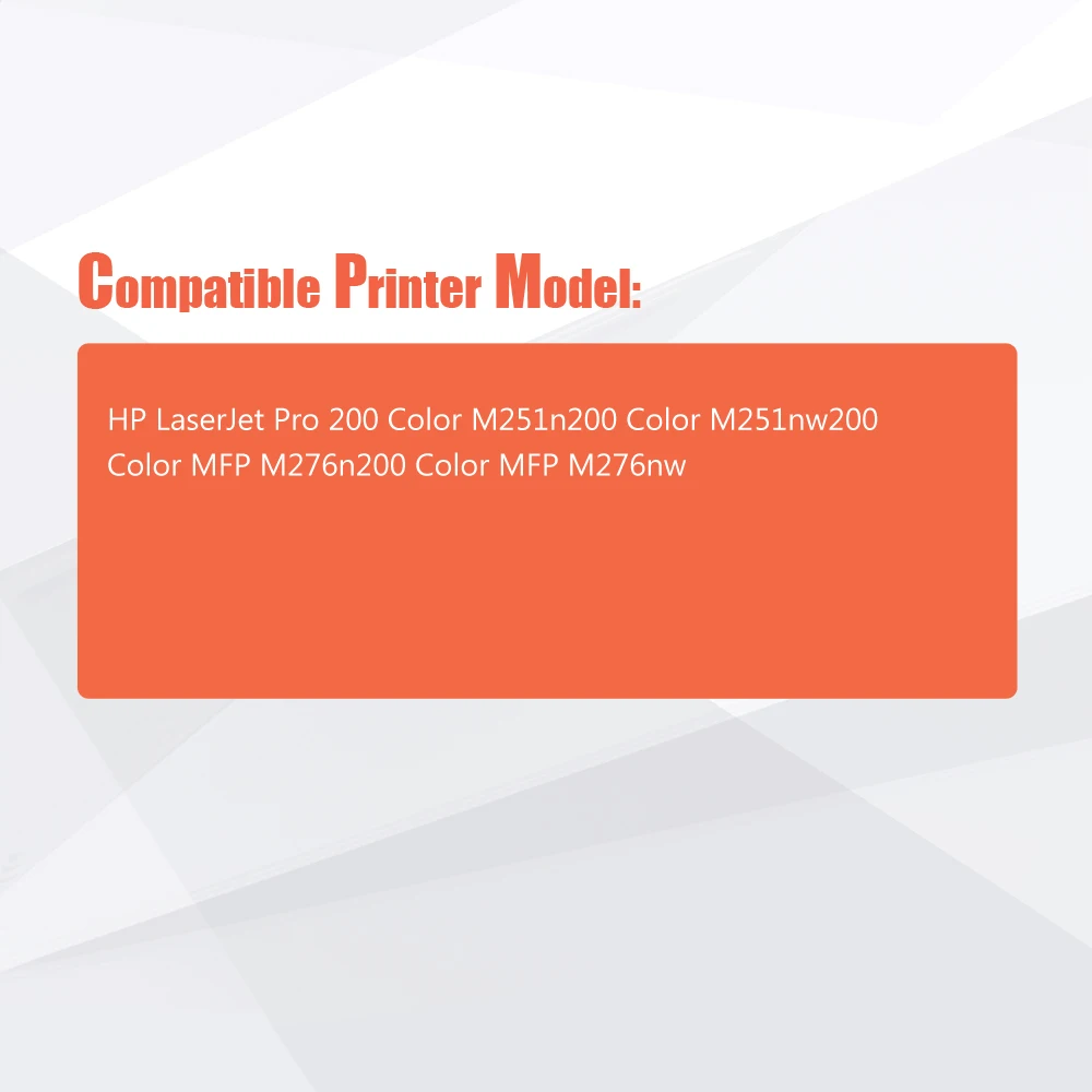 Картридж с тонером CF210X CF211A CF212A CF213A замена для принтера HP LaserJet Pro 200 Color M251n MFP M251nw M276nw