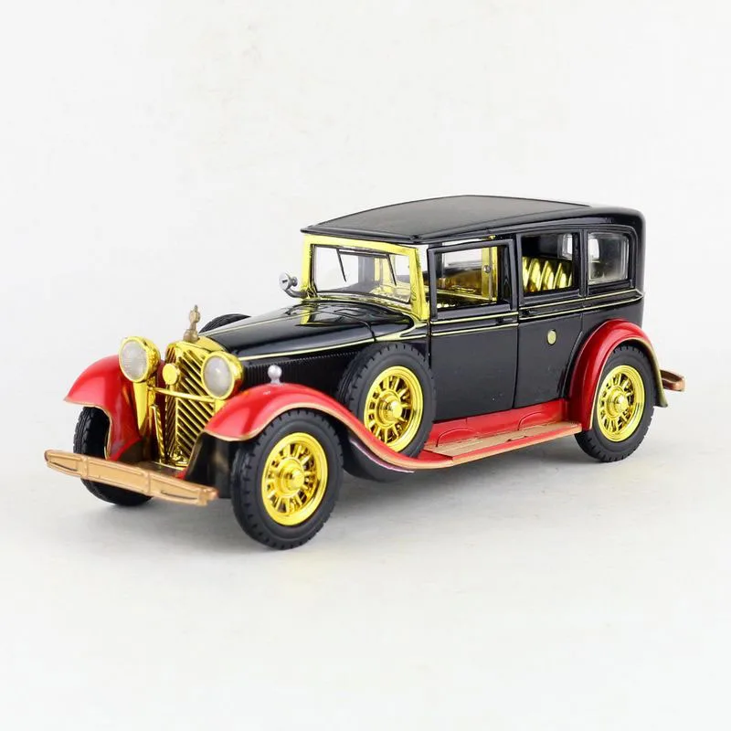02 1/32 сплав император ретро классический автомобиль игрушечный автомобиль вытяжной задний светильник звуковая литая модель автомобиля игрушки - Цвет: 02
