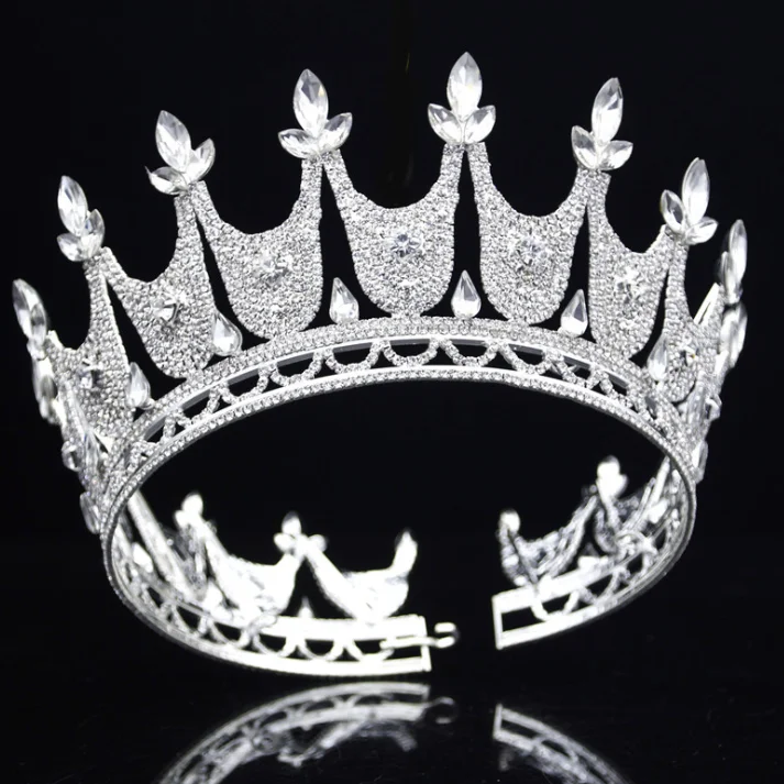 Тиара невесты в стиле барокко Свадебные короны Queen Cyrstals|Свадебные вуали| |