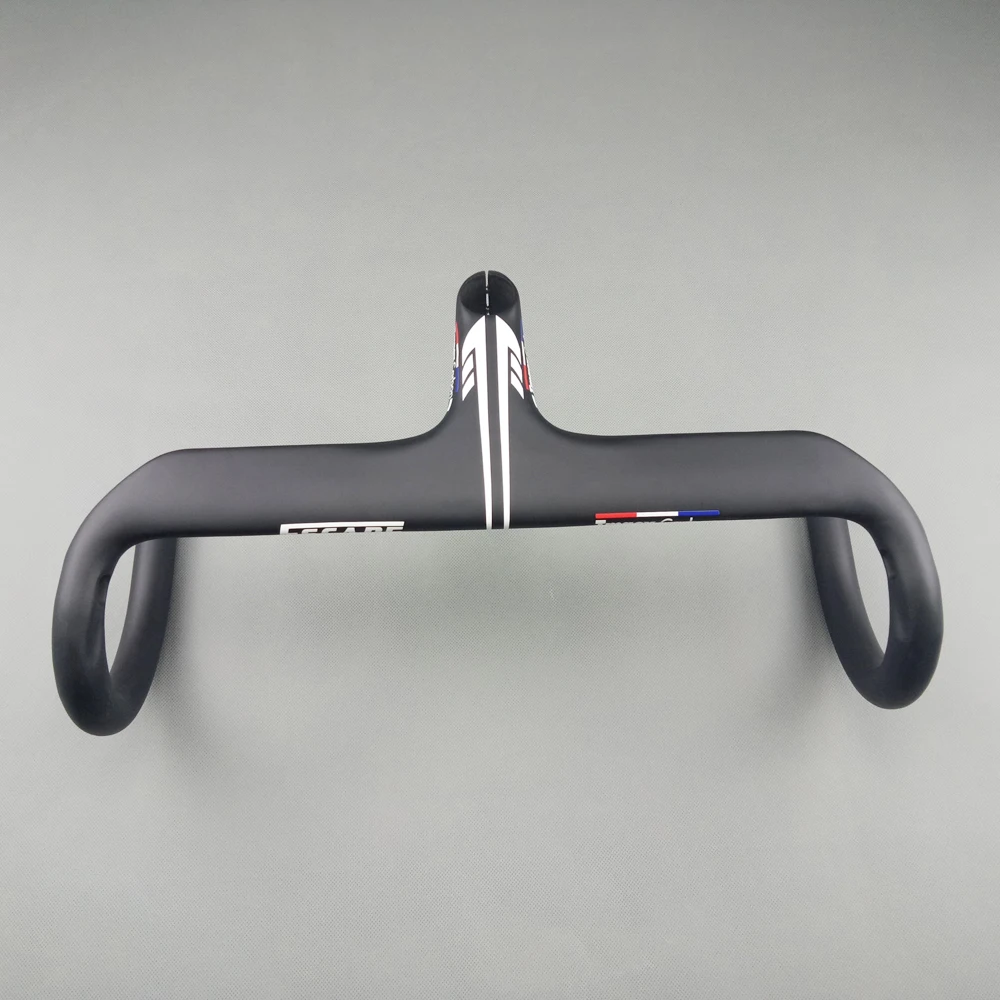 2021 newly carbon fibre road integrated handlebar with stem  matte ud racing cycling bicycle handlebar 400/420/440mm