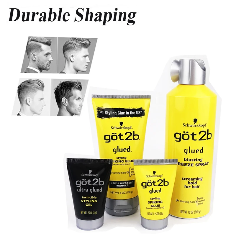 Hair Glue170g/35g Hair Gel Got2b Glued Blasting Freeze Non-sticky No Flakes Spray Ultra Invincible Styling