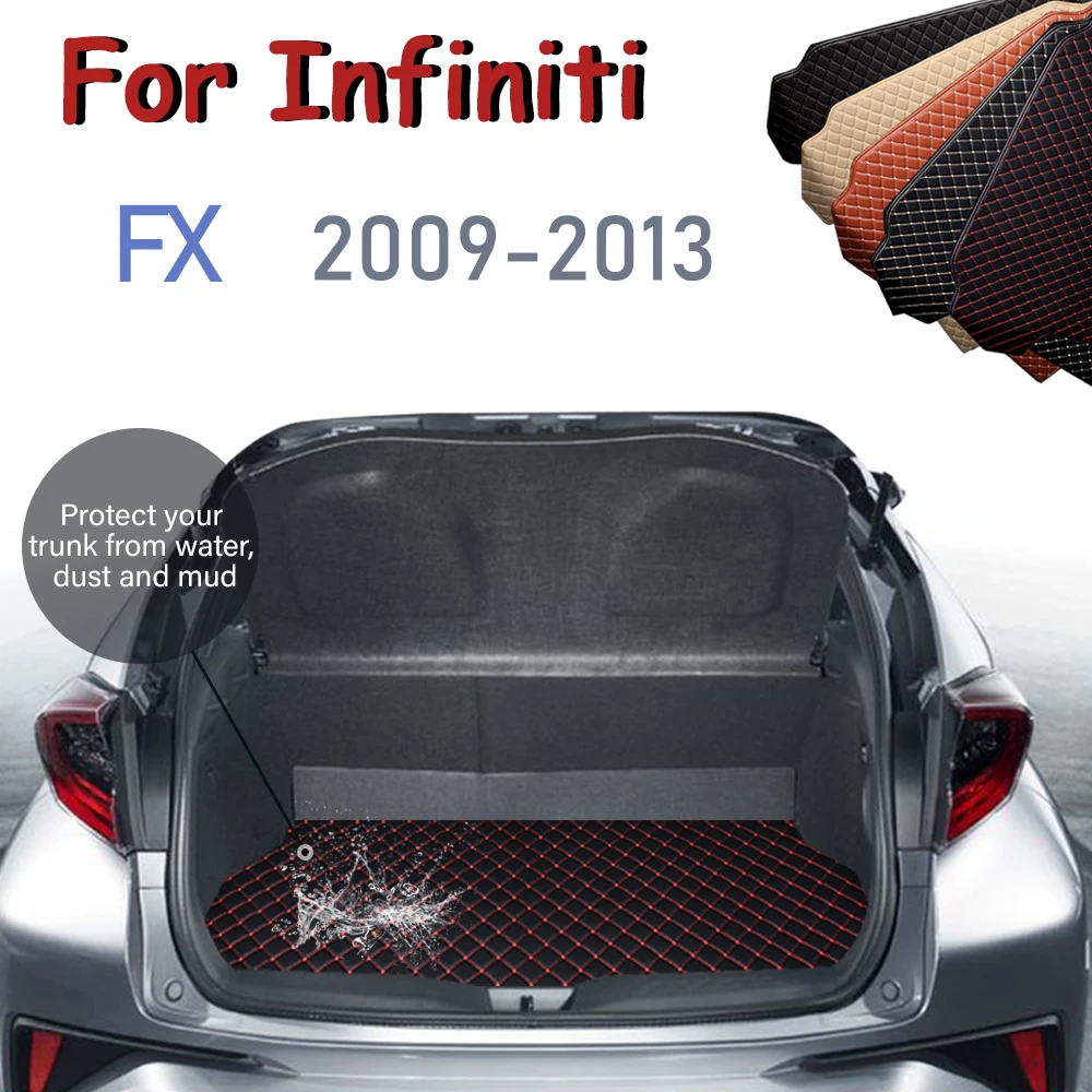 

Для Infiniti FX 2009-2013 напольные коврики для багажника, подкладка для груза, подкладка для багажника автомобиля, коврик для багажника автомобиля, ...