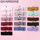 Шерстяная вязаная крючком повязка на голову для маленьких девочек детский вязаный тюрбан головные уборы детские кружевные банты для девочек повязка на голову с бантом аксессуары для волос