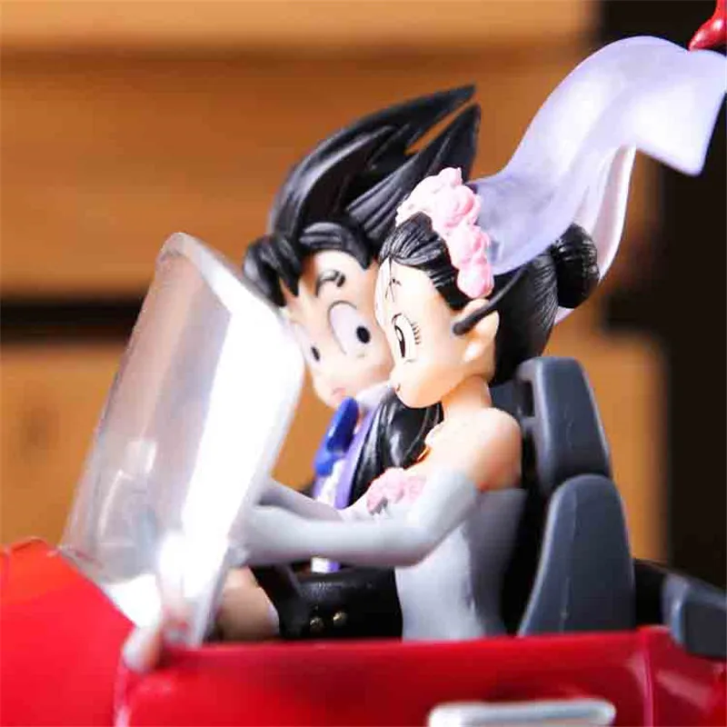 

Dragon-Ball-Z Chichi Anime Figure Action & Toy Figure Pvc Models Marry Red Car Ornaments Rechargeable Battery Models Toys Gifts