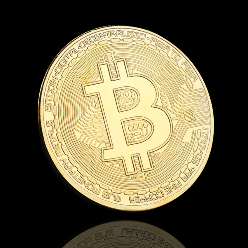 

REPLICA 1PC Bitcoin Coin Art Gift Commemorative Bit Btc Metal Antique Imitation Coin