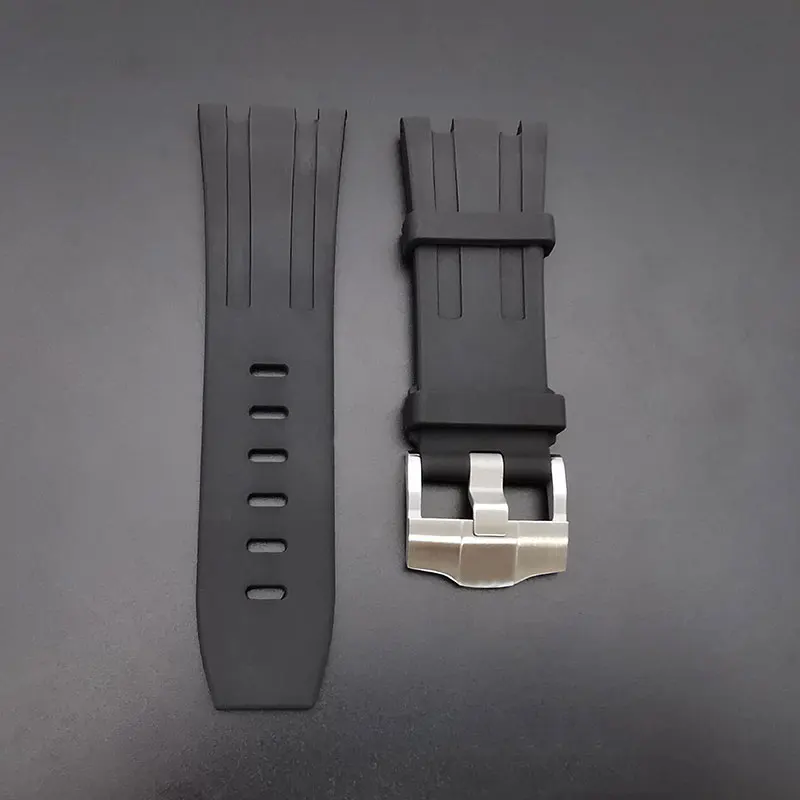 

High Quality Rubber Watch Strap For AP 15703 2824 Movement Only, Watch Accessory Parts 24mm