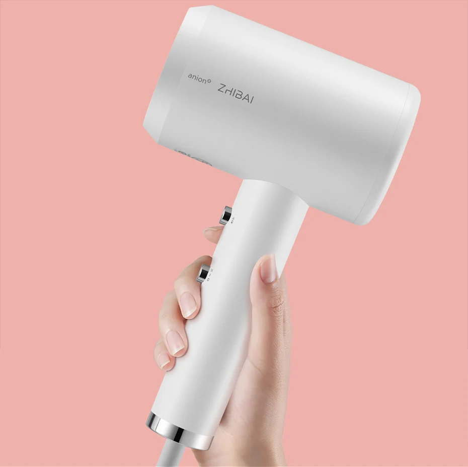 XIAOMI MIJIA zhiбаи HL3 Анион Фен для волос с отрицательными ионами 1800 Вт Быстросохнущий Портативный Фен-диффузор профессиональный уход за волосами