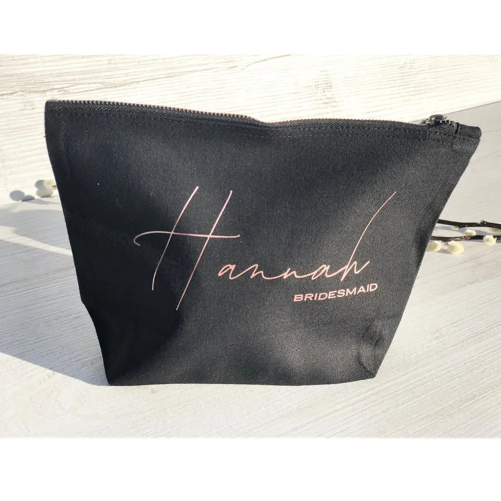 Сумка для макияжа с именем Золотая косметика на заказ сумочка невесты дорожная