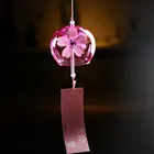 Подвесные колокольчики, 1 шт., креативное уникальное окрашенное стекло ручной работы, перезвон ветра, украшение для дверей, подвесное Подарочное украшение для дома