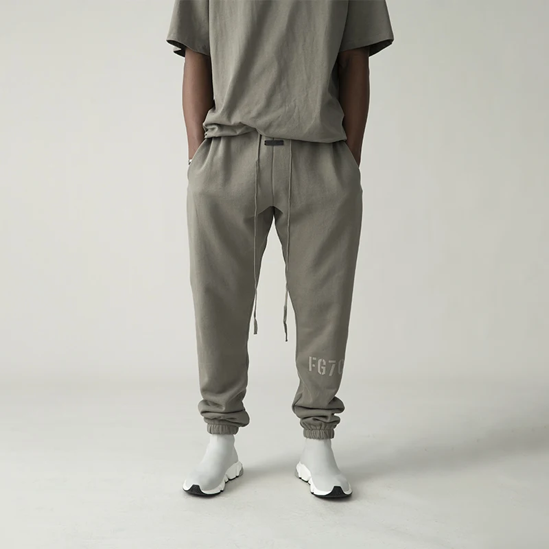 

Брюки спортивные унисекс с надписью, базовые штаны из 7-й коллекции FG7C, уличная одежда в стиле хип-хоп, толстые длинные штаны