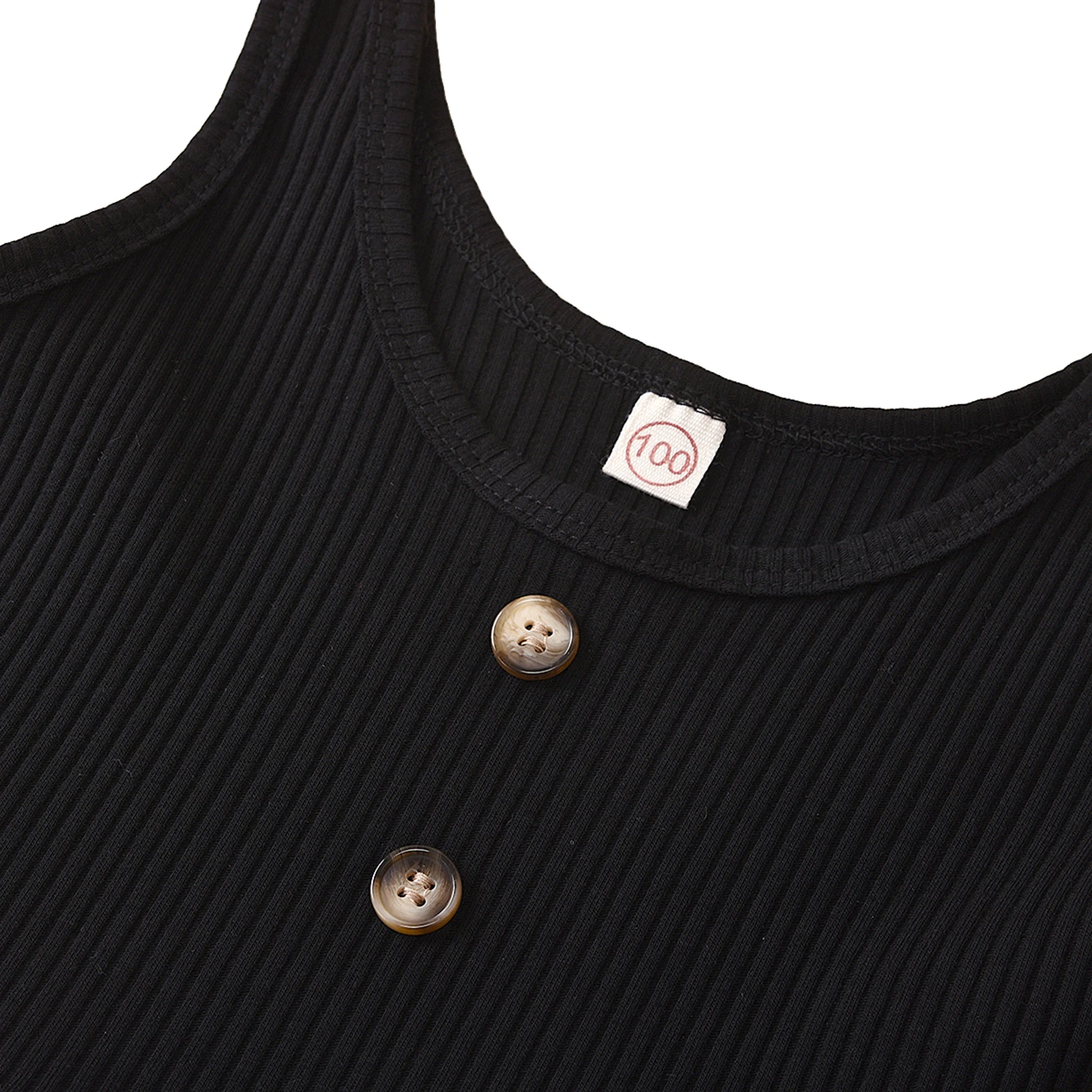 

OPPERIAYA Baby Girls Summer Camisole Trousers Suit Fashion sleeveless Solid Color Suspender Tops and Polka Dot Wide Leg Pants