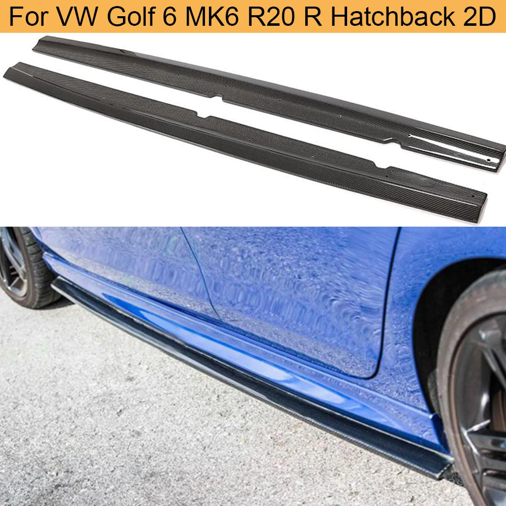 Боковые юбки автомобиля комплекты кузова для Volkswagen VW Golf 6 VI MK6 R20 R Hatchback 2D 2010 2013