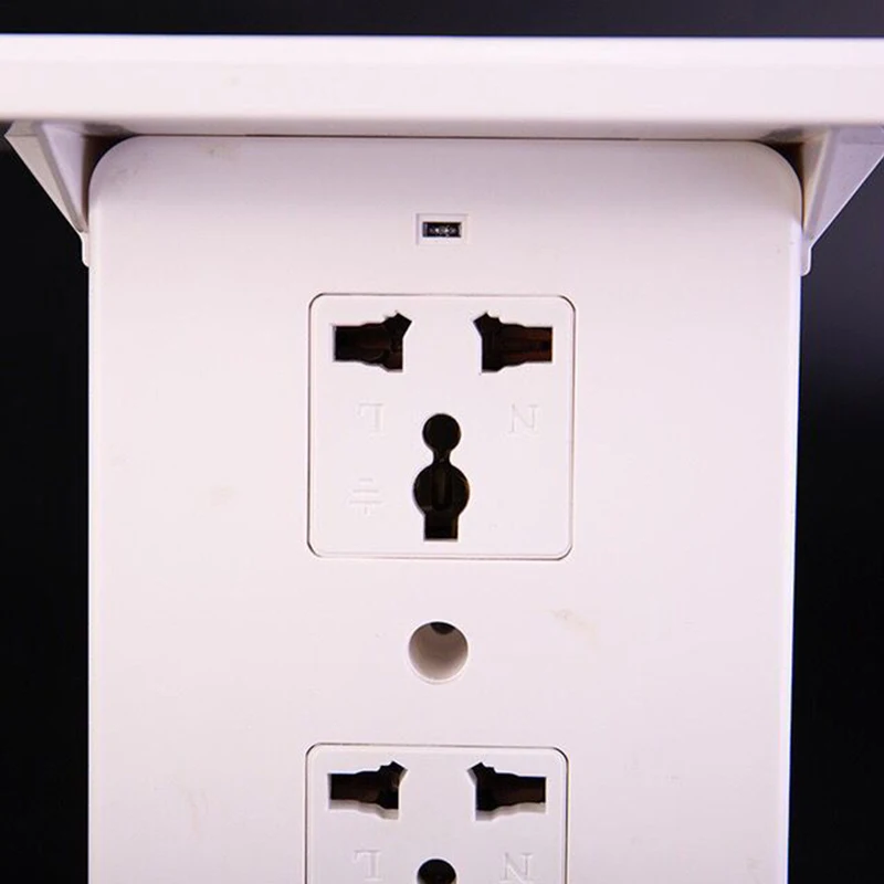 New Phone Honlder Switch Socket Rack Socket Shelf 6 Electrical Outlet Extenders Surge Protector Wall Outlet 2 USB Charging Ports