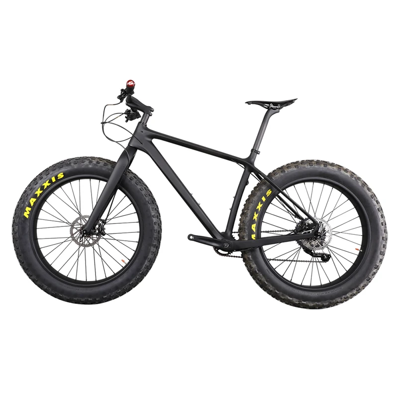 26er Full Carbon Snow Bike Fat Bicycle BSA 150*15 197*12mm 90mm Width Wheel