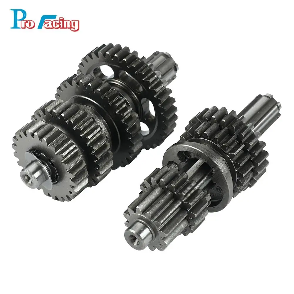 

LF125 Transmission Gear Box Main Counter Shaft Assy For lifan 125 1P52FMI 125cc Horizontal Engine kayo BSE Dirt Pit Bike Parts