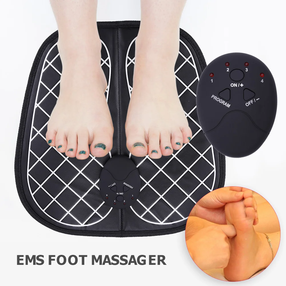 

EMS Electric Foot Massager Cushion Feet Muscle Stimulator Foot Massage Mat Improve Blood Circulation Relieve Pain Health Care
