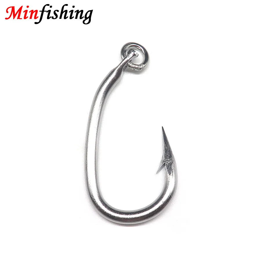 Minfishing 3 шт./лот крючки для ловли тунца рыболовные из нержавеющей стали