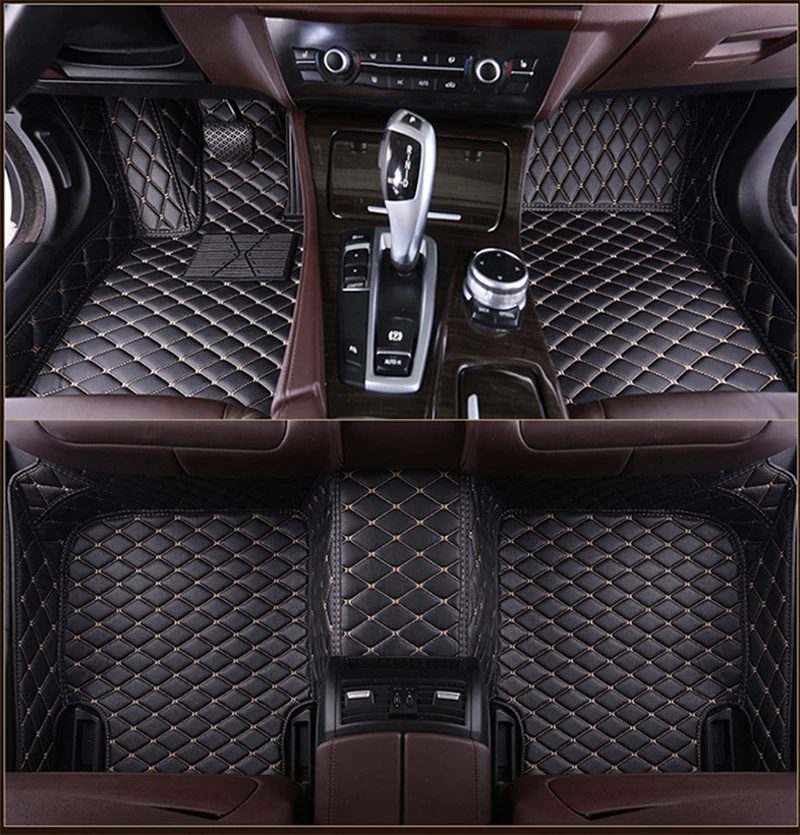

Car Floor Mat Set Leather Cover Mat Styling Foot Protector Pad Accessories For Kia Cerato Forte K3 Sedan YD 2015-2018 5 Seats