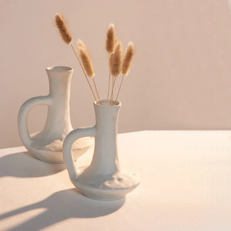 

ins Nordic ceramic home decoration floral vase flower arrangement living room hydroponic photo props retro handmade