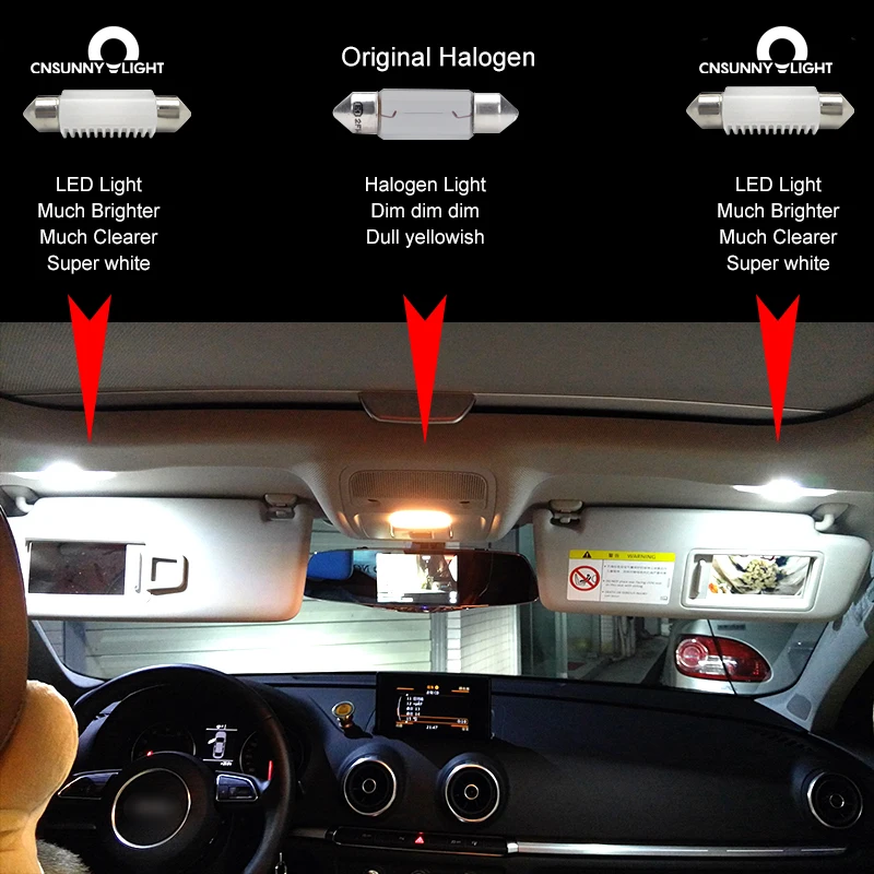 Ламсветильник C5W C10W для чтения 31/36/39/41 мм 12 в пост. Тока|led c10w|interior led lampscar lamp interior |