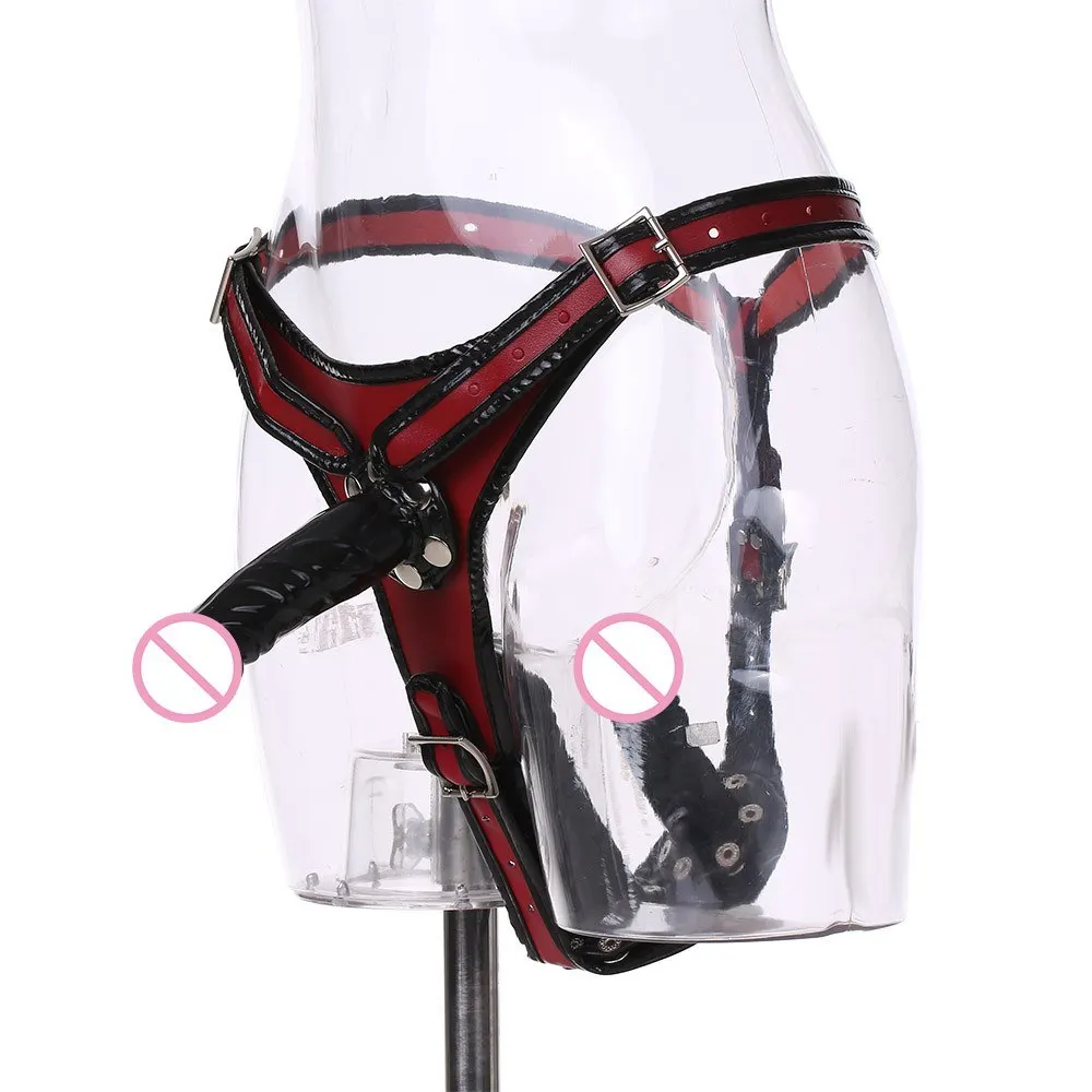 Double-ended Strap-on Dildo Mouth Gag Detachable Dildos Harness Strap Adjustable Brief Sex Woman Man Toys | Красота и здоровье