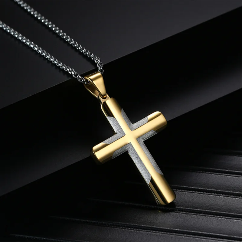 EyeYoYo с христианскими текстами и титановая подвеска в виде Креста для ожерелья