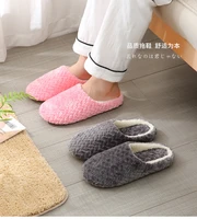 womens autumn slippers home indoor for lovers winter man warmth thickening casual suede bedroom floor soft sole mute shoes
