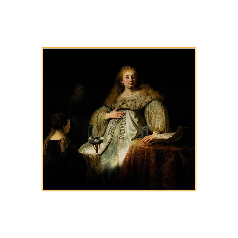 Citon Canvas Rembrandt jujudith at the Banquet of Holofernes Poster картина маслом Художественный постер