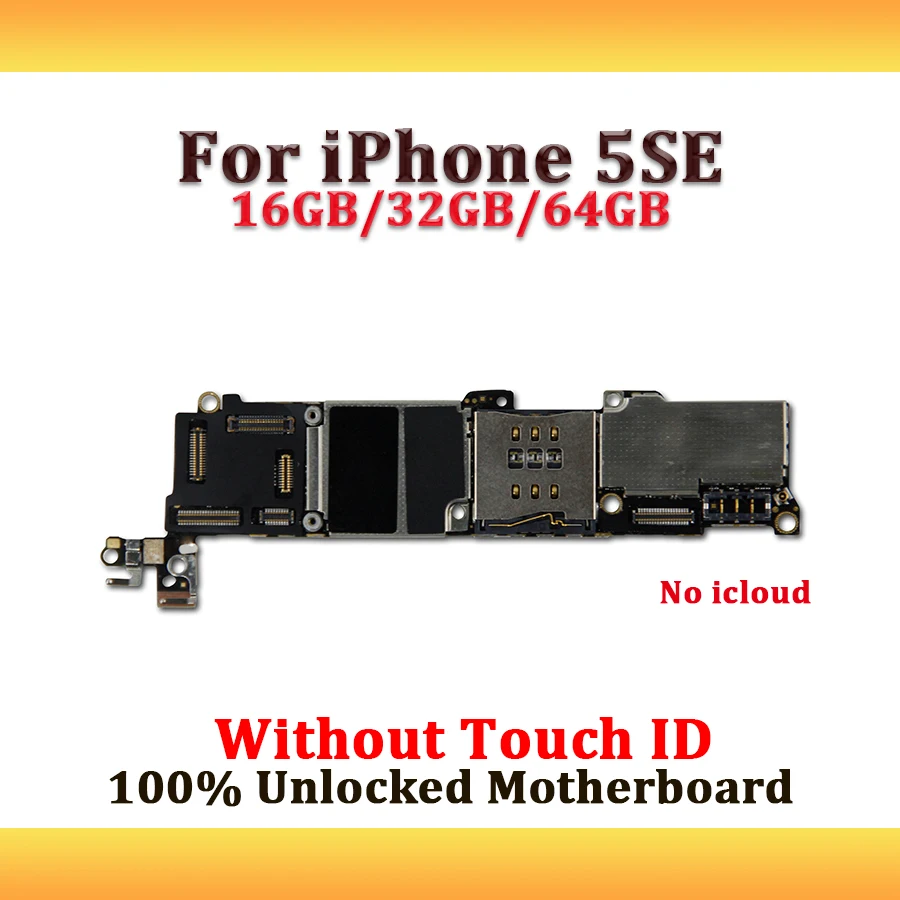 Материнская плата без icloud для iphone se разблокированная логические платы iPhone 5SE 16