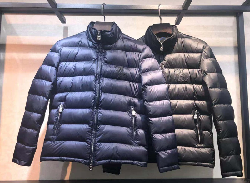 

Parkas jacket Billionaire thick Hollofayber men 2021 winter warm new Casual embroidery zipper cotton M-XXXL Comfortable Coat