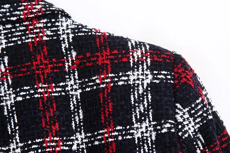 Vadim Veste Femme Zaful зимняя Длинная женская накидка в клетку длинный пуховик женские пальто Manteau Laine Casaco Rosa Preto Manteaux YL282