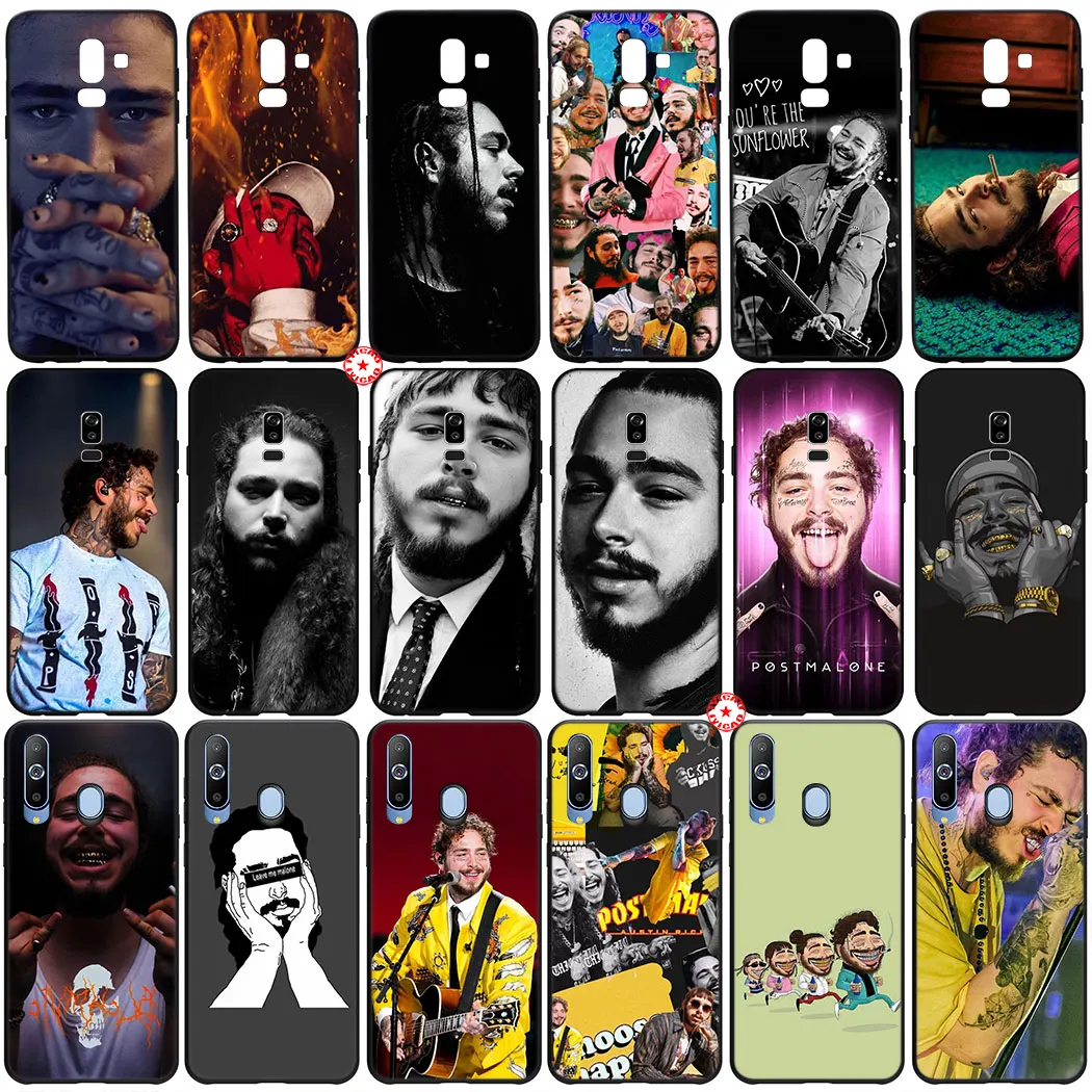Y59 Post Malone Мягкий силиконовый чехол для Samsung Galaxy M30 M20 M10 A6 J4 J6 Plus Core A7 A8 A9 J7 Duo